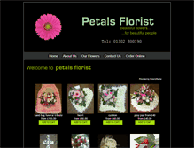 Tablet Screenshot of petalsflowersdoncaster.co.uk